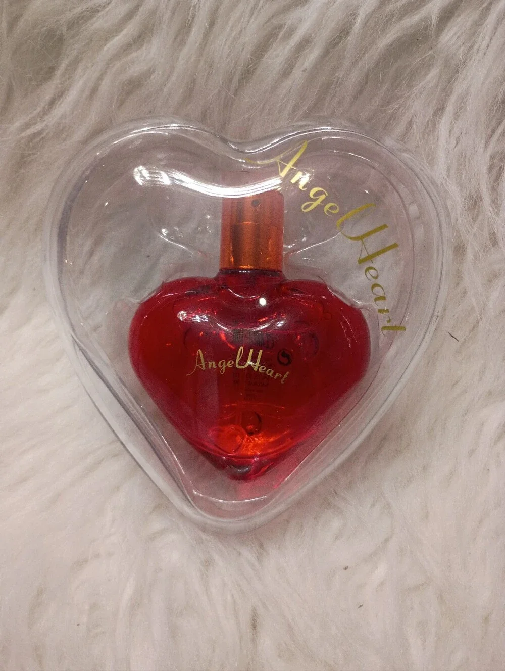 Angel Heart By Clandestine Women's Red Heart-Shaped EDT Fragrance Bottle 1.7 OZ